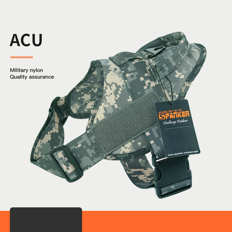 Arnés Táctico Resistente Estilo Militar para Perro Mascota
