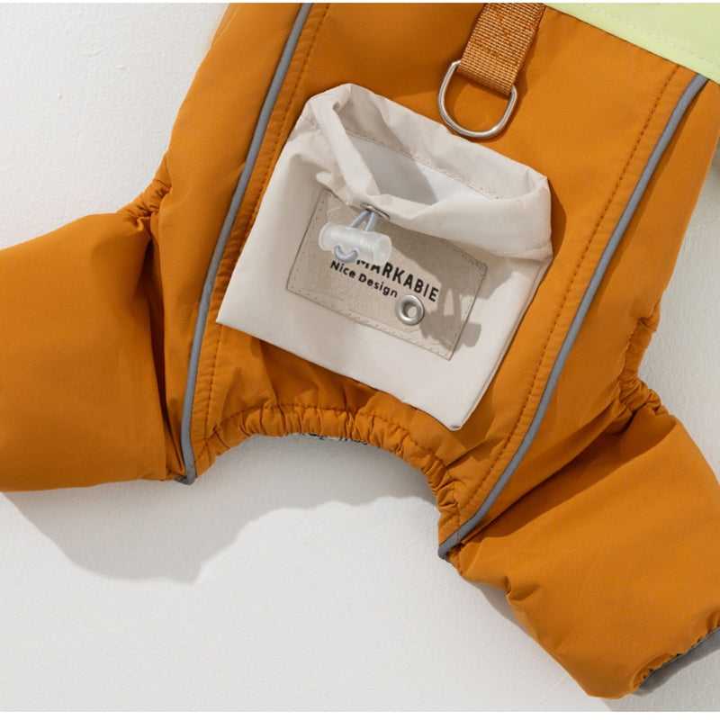 Chaqueta Elegante y LLamativa de Algodón con Bolsillo para Perro Mascota