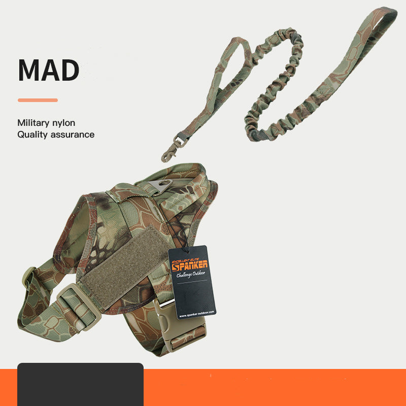 Arnés Táctico Resistente Estilo Militar para Perro Mascota