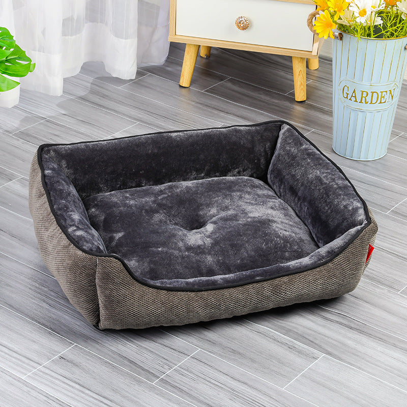 Cama Calida y Confortable con Terciopelo para Perro Gato Mascota