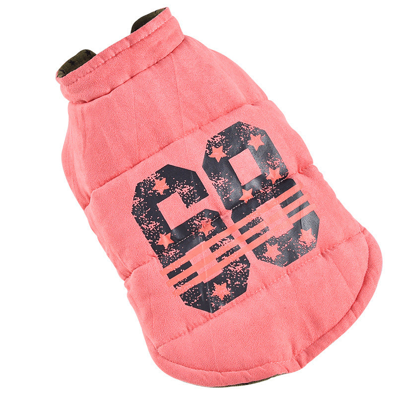 Chaleco de Doble Cara Otoño e Invierno para Perro Mascota