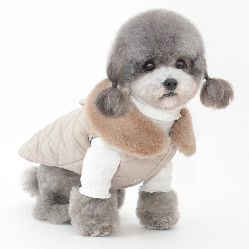 Ropa Chaqueta de Invierno Cálida de Algodón para Perro Mascota.