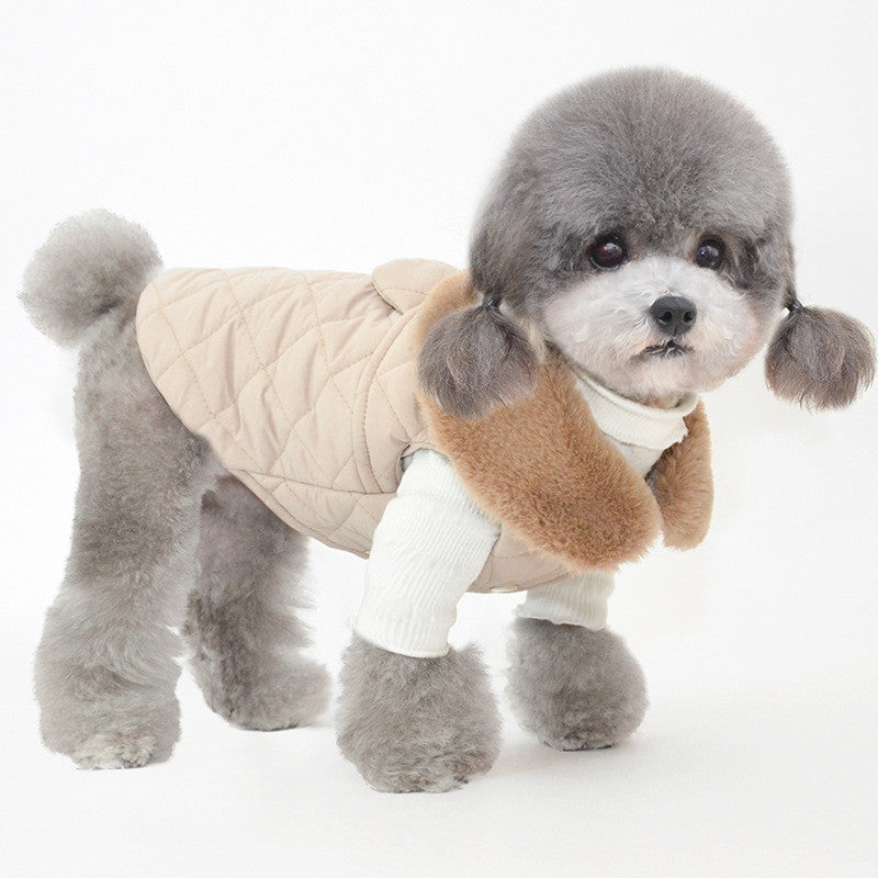 Ropa Chaqueta de Invierno Cálida de Algodón para Perro Mascota.