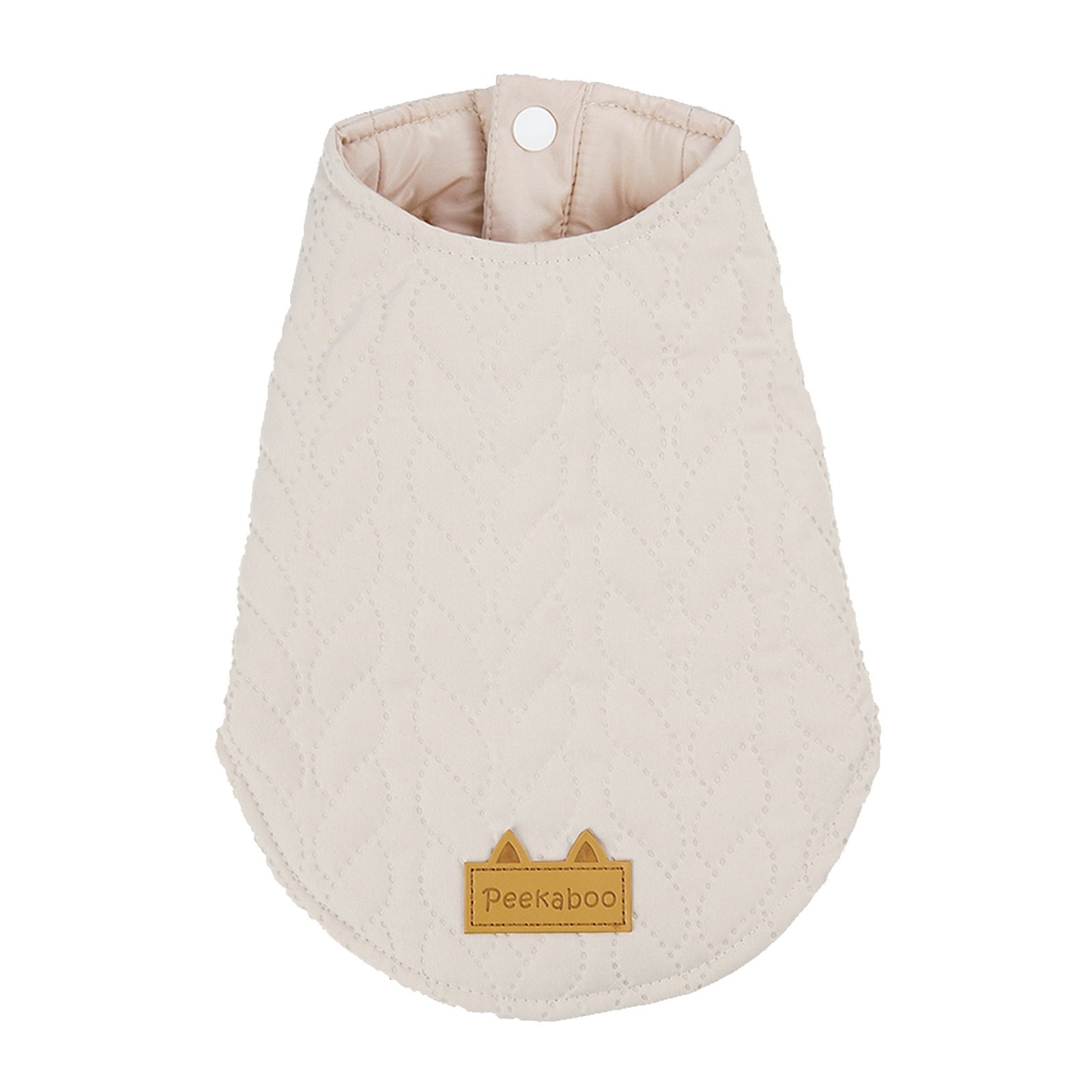 Conjunto para Perro Mascota de Algodón Acolchado con Botones de Jacquard Cálido para Otoño e Invierno