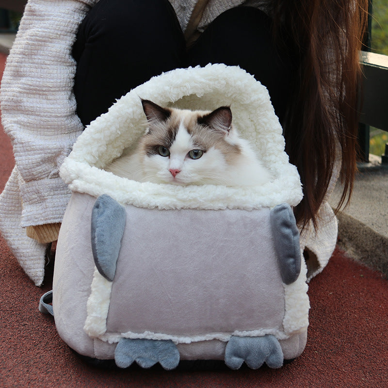 Mochila para Transporte de Perro Gato Mascotas con Forma de Pingüino