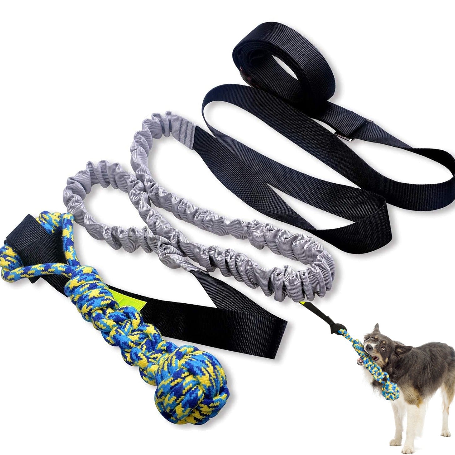 Juguete para Perro de Cuerda Extensible para Morder uso Interior y Exterior