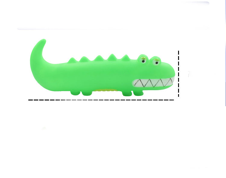 Juguete de Vinilo Forma  Cocodrilo o Lagarto para Perro Mascota