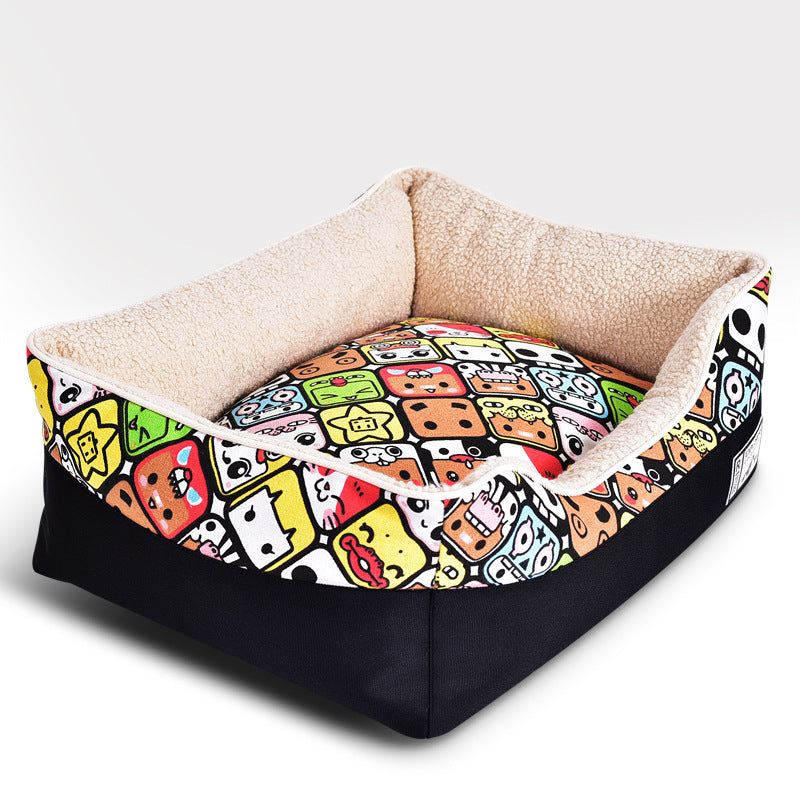 Cama Premium Diseño Elegante para Mascotas Perro Gato