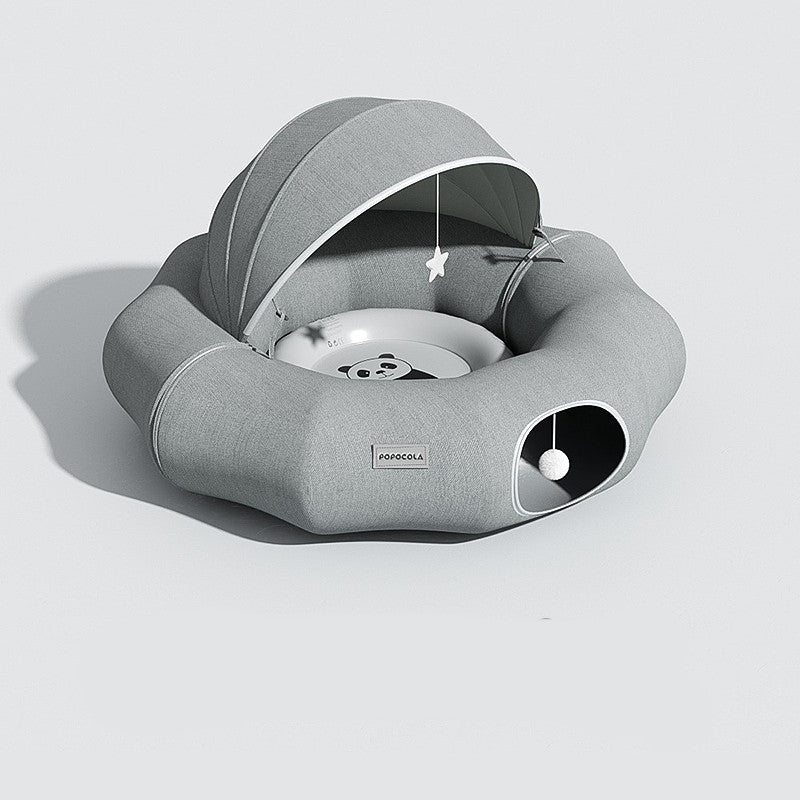 Juguete Cama para Gato con Túnel para Gatear Resistente Arañazos