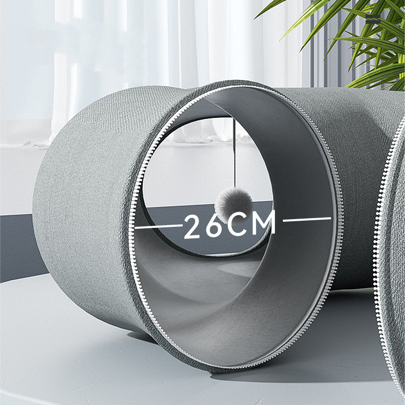 Juguete Cama para Gato con Túnel para Gatear Resistente Arañazos