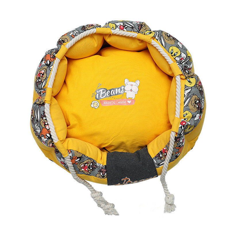 Cama Nido para Perro Gato Mascotas Diseño Colorido Looney Tunes
