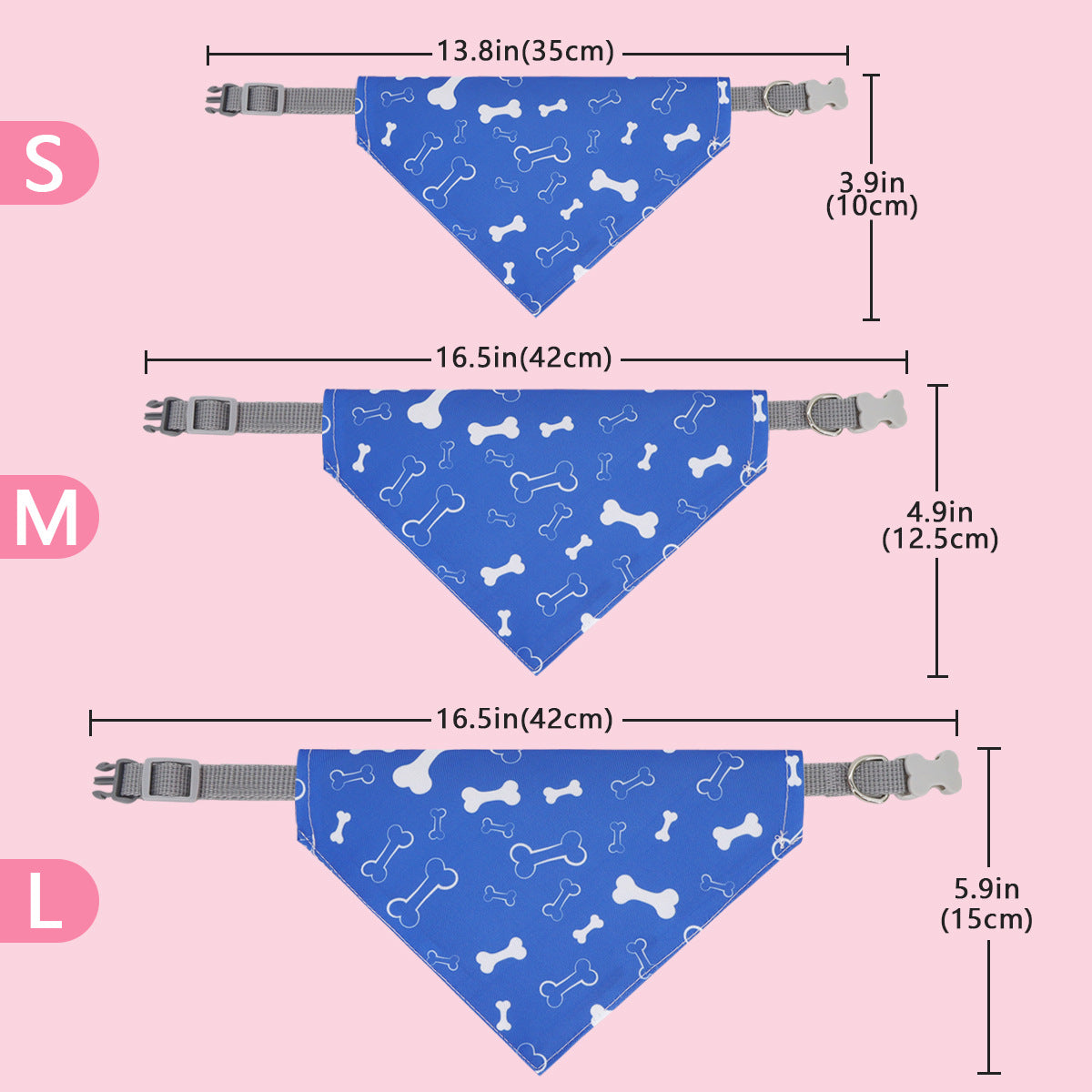 Pañuelo de Cuello Bandana para Perro Gato