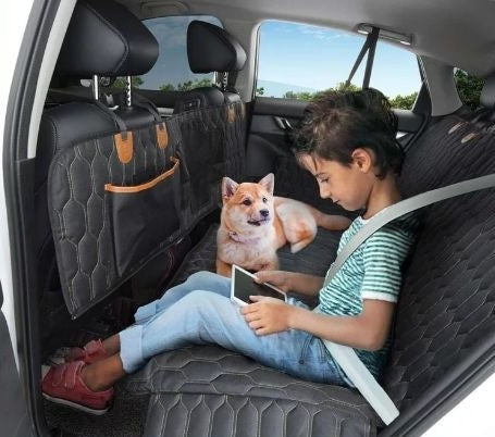 Alfombrilla Multifuncional Protector Tapiceria Coche Impermeable y Lavable para Perro Gato Mascotas