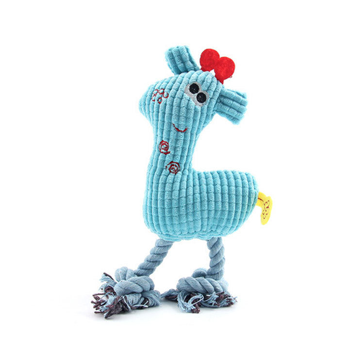 Juguete Perro Flamenco de Terciopelo Cepillado Resistente al Desgaste y a Mordeduras