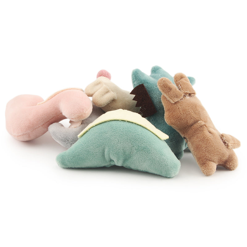Lote de 6 Dinosaurios de Peluche para Gato.