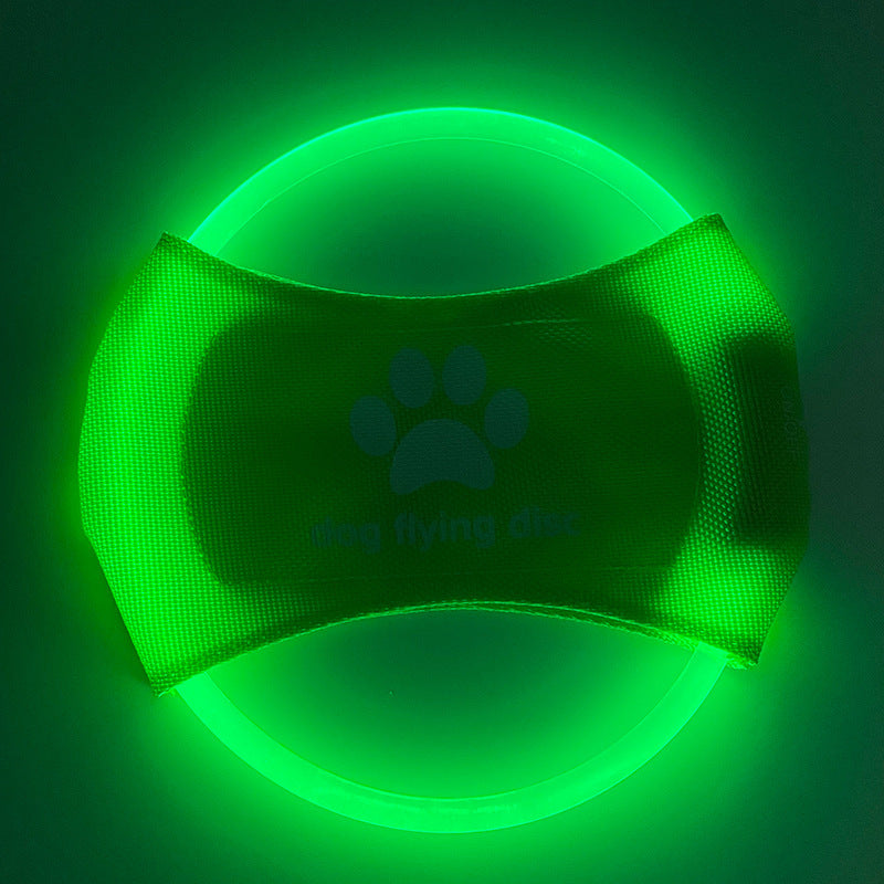 Disco Volador para Perro con Luz LED Brillante, Juguete Interactivo de Entrenamiento.