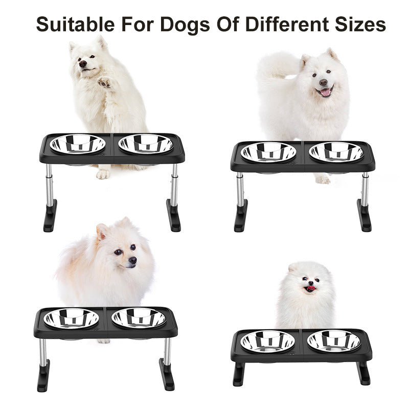 Comedero regulable en altura para mascotas