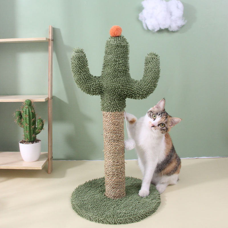 Juguete Rascador Estructura de Escalada para Gatos Cactus de Sisal