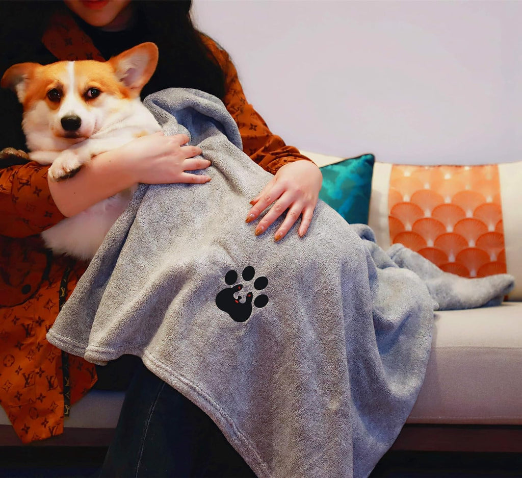 Toallas de Baño para Perro Superabsorbentes de Secado Rápido - Toalla de Microfibra Suave.