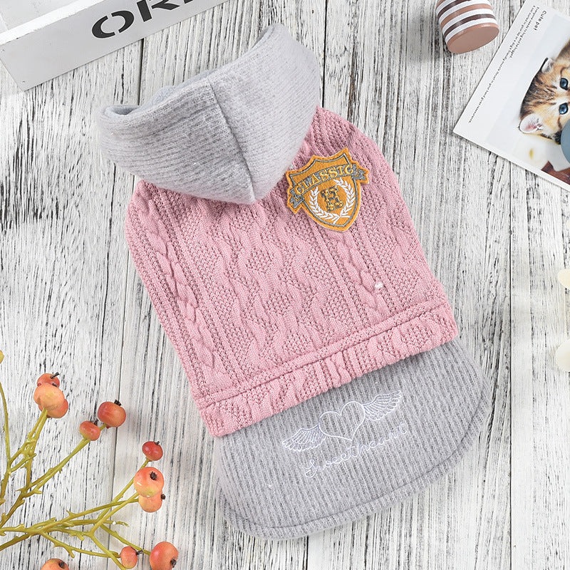 Ropa Cloud Vine Flower Dress Teddy Ropa de Invierno para Perro Mascota