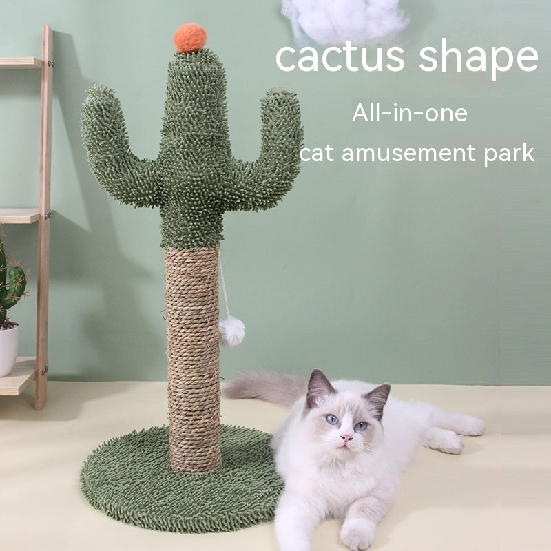 Juguete Rascador Estructura de Escalada para Gatos Cactus de Sisal