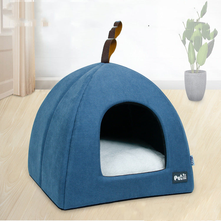 Cama Nido de Terciopelo  para Gato Perro Mascotas