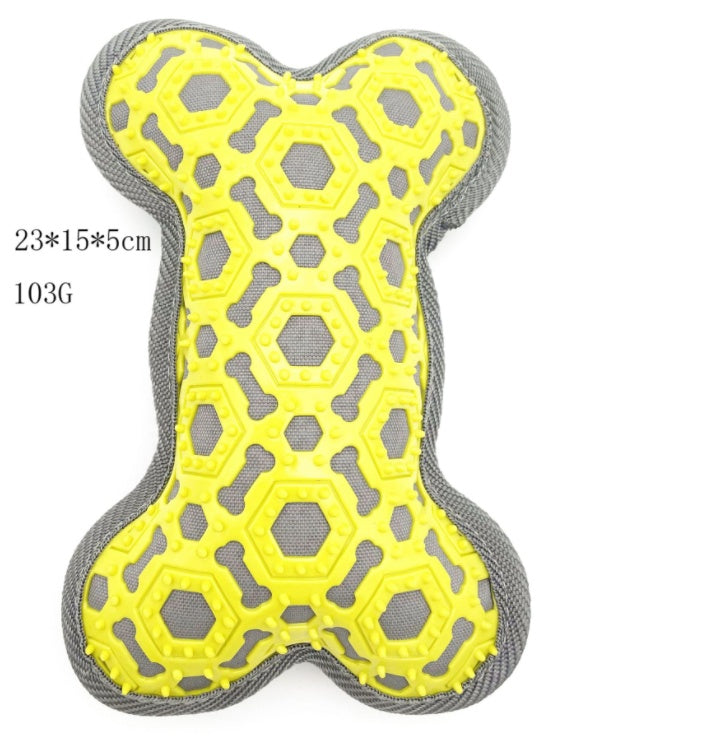 Juguete para Perro Mascota con Forma Hueso y Sonido Resistente a Mordeduras Varios Colores