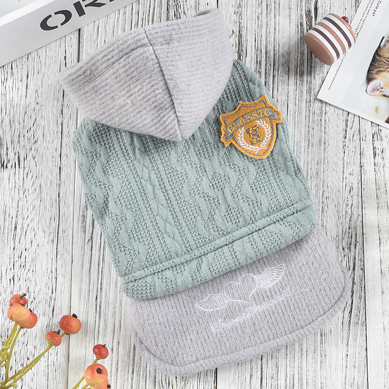 Ropa Cloud Vine Flower Dress Teddy Ropa de Invierno para Perro Mascota