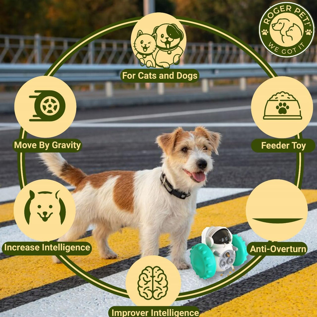 Juguete Interactivo para Perro Gato Mascota Dispensador de Comida.