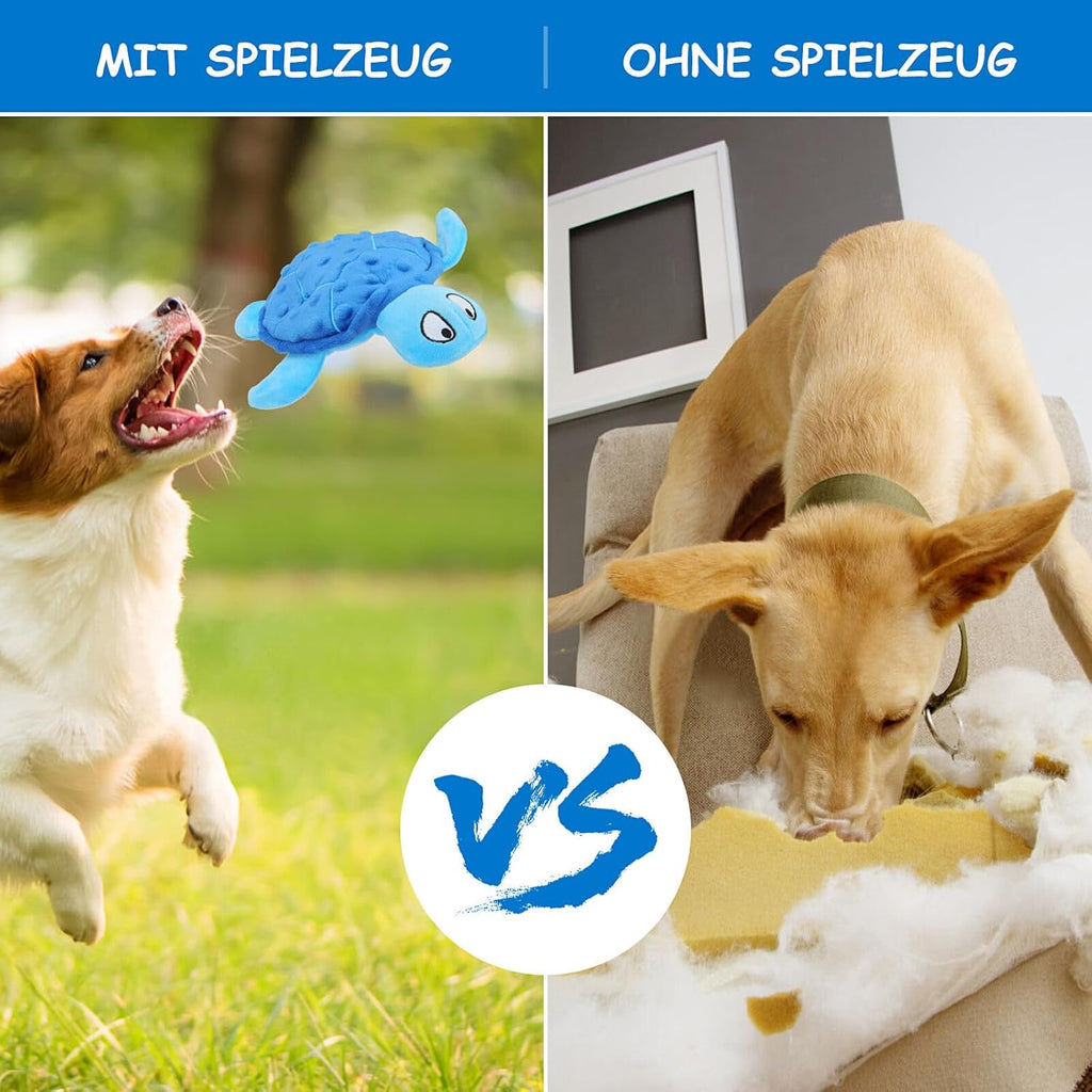 Juguete Tortuga Marina de Peluche con Sonido para Perro