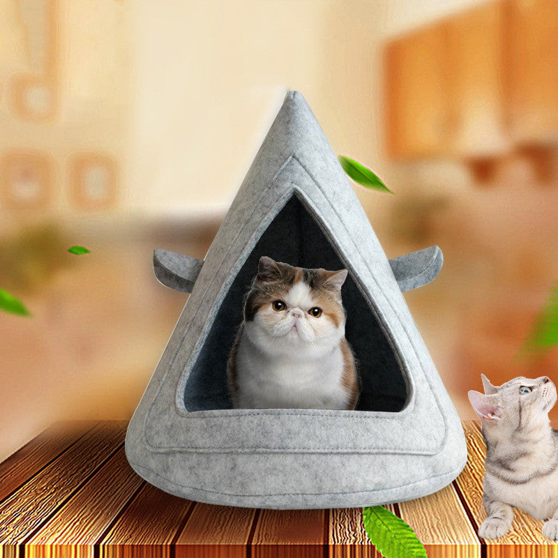 Nido de Fieltro para Gato Perro Mascotas