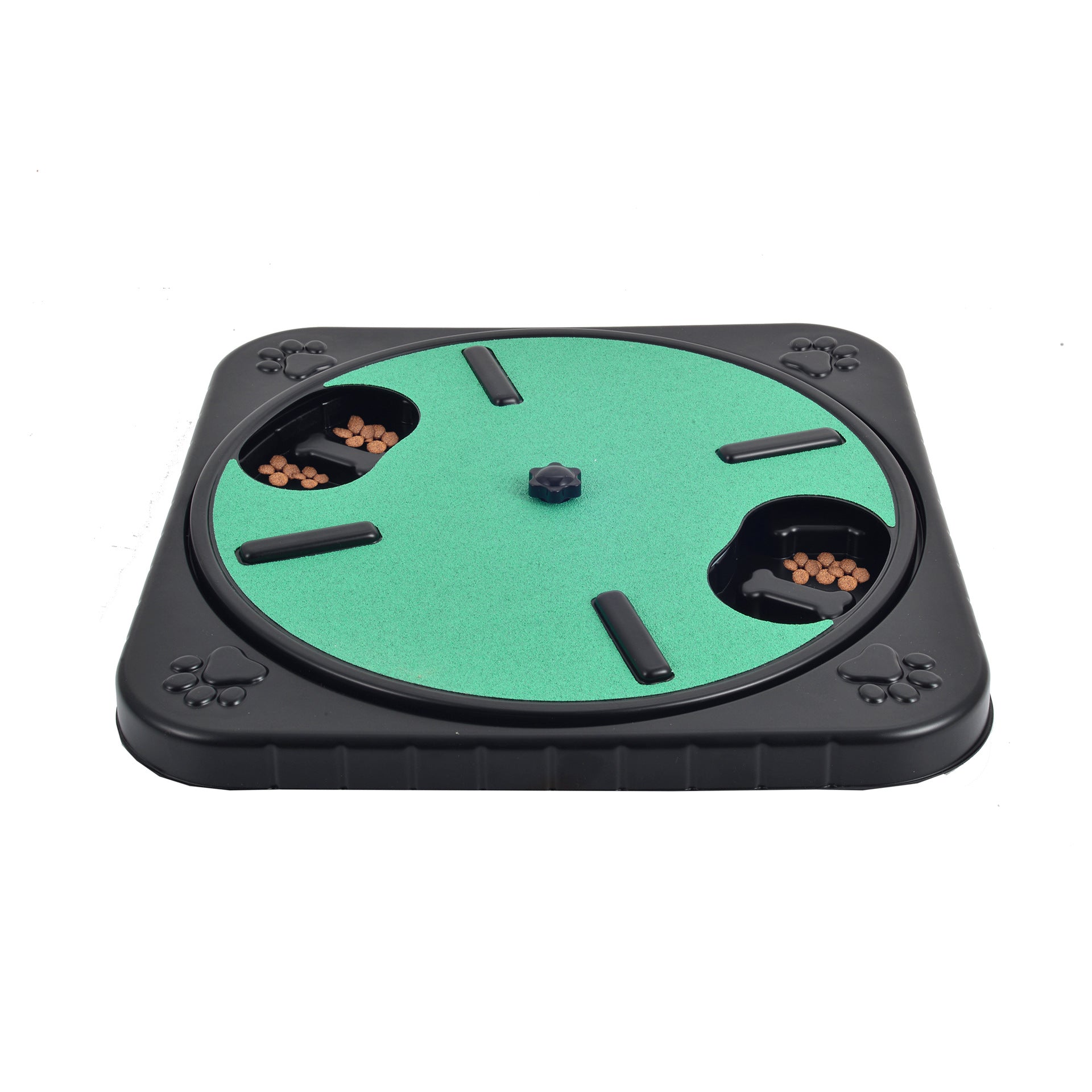 Comedero con Rascador para Perro y Gato Rotación de 360 grados.