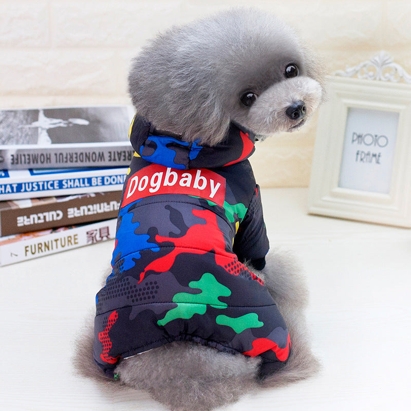 Chaqueta de Invierno Plumón Cortavientos para Mascota Perro