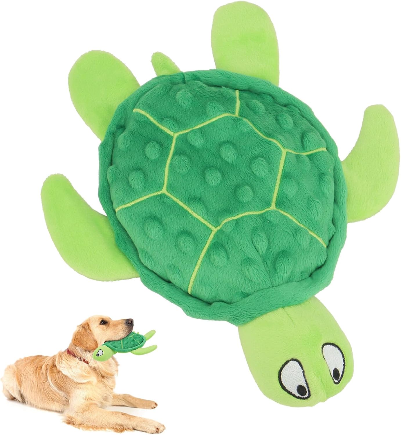 Juguete Tortuga Marina de Peluche con Sonido para Perro