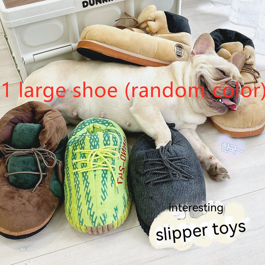 Almohada Zapato de Juguete de Peluche para Perro Gato Mascotas Aleatorio