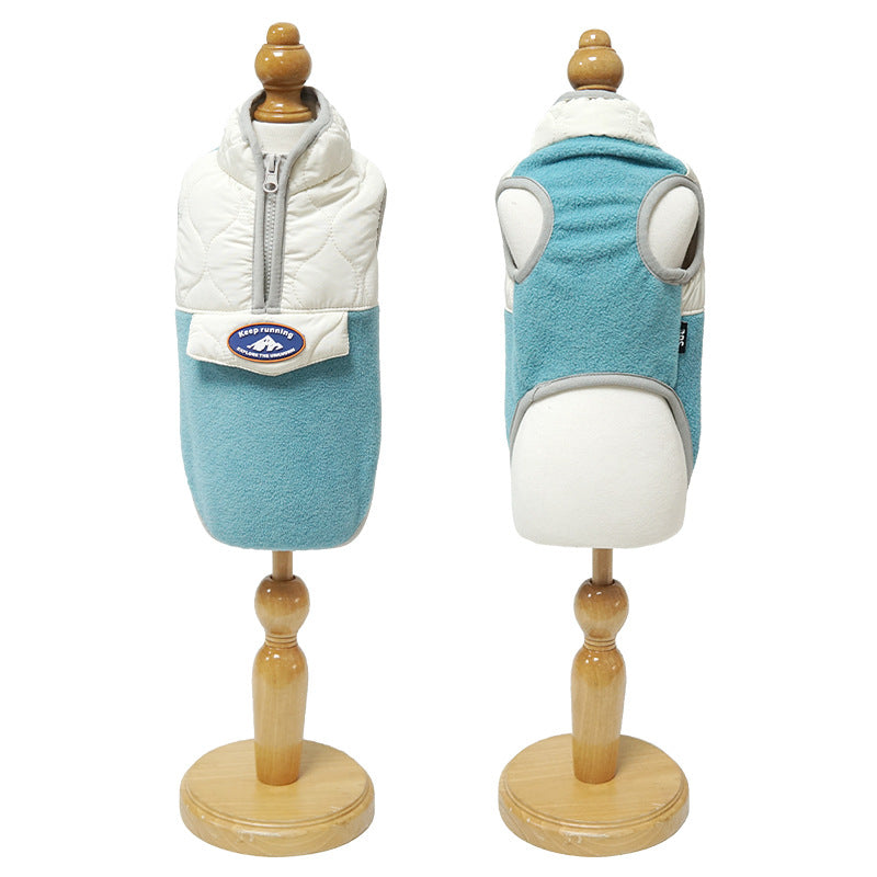 Chaleco Cálido con Cremallera para Perro Mascota, Ropa de Otoño  Invierno