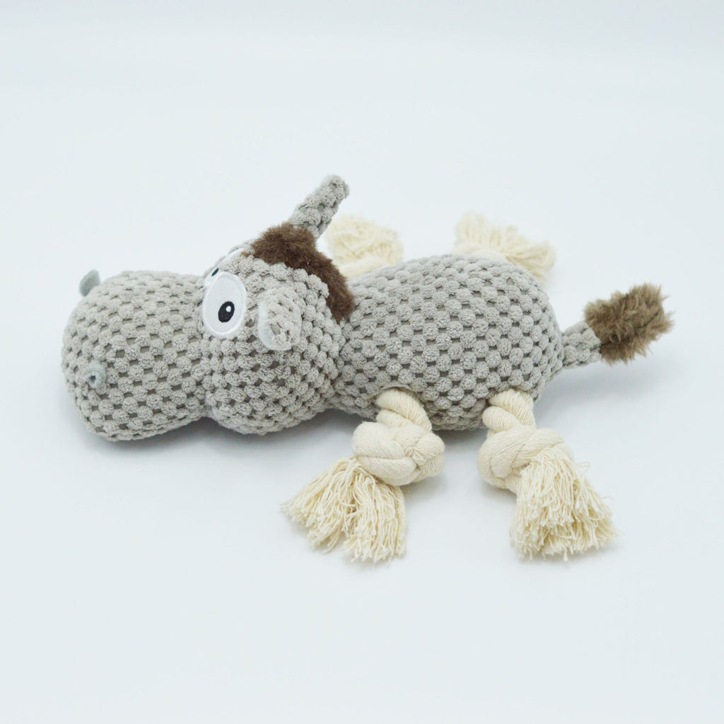 Juguete Peluche para Perro Mascota con Sonido de Rebuzno de Burro