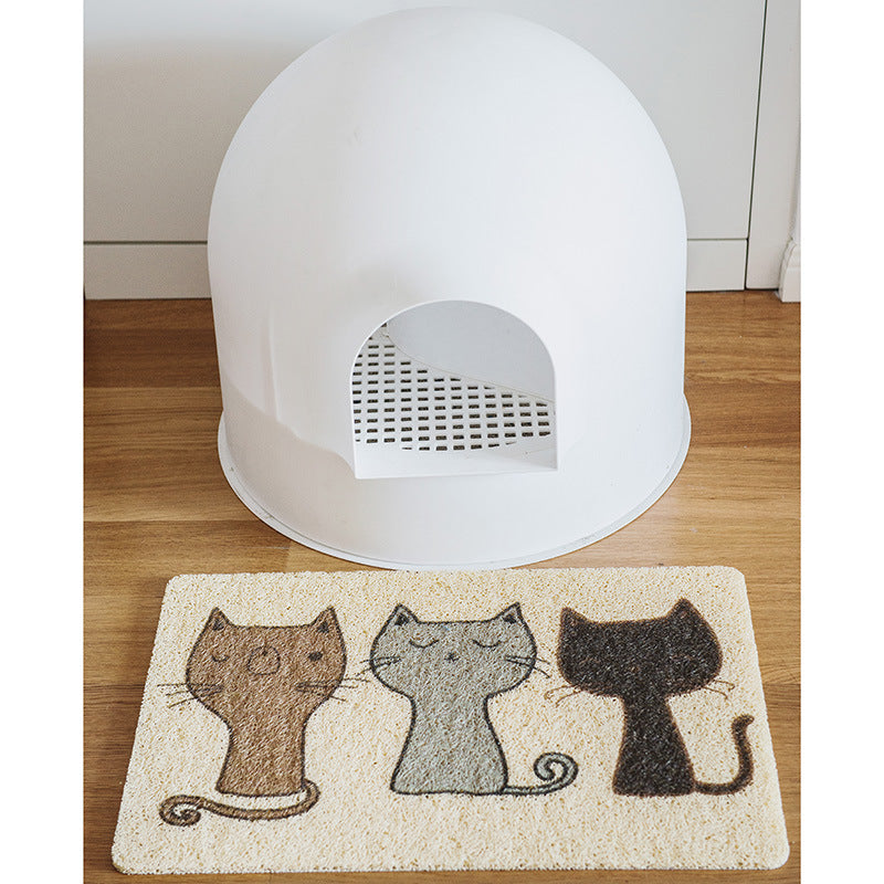 Alfombrilla de PVC Limpiadora de Arena para Gato.