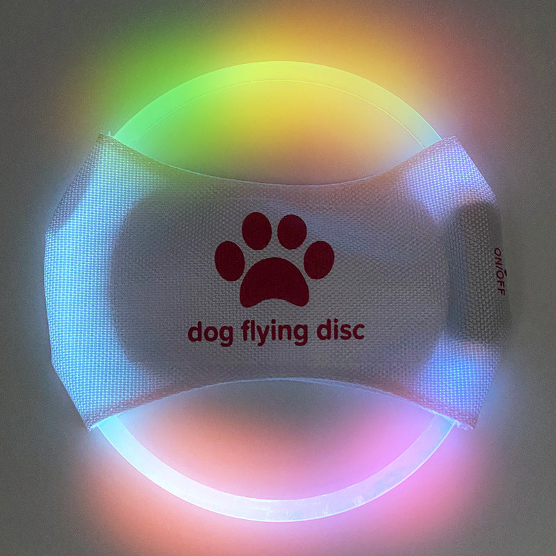 Disco Volador para Perro con Luz LED Brillante, Juguete Interactivo de Entrenamiento.