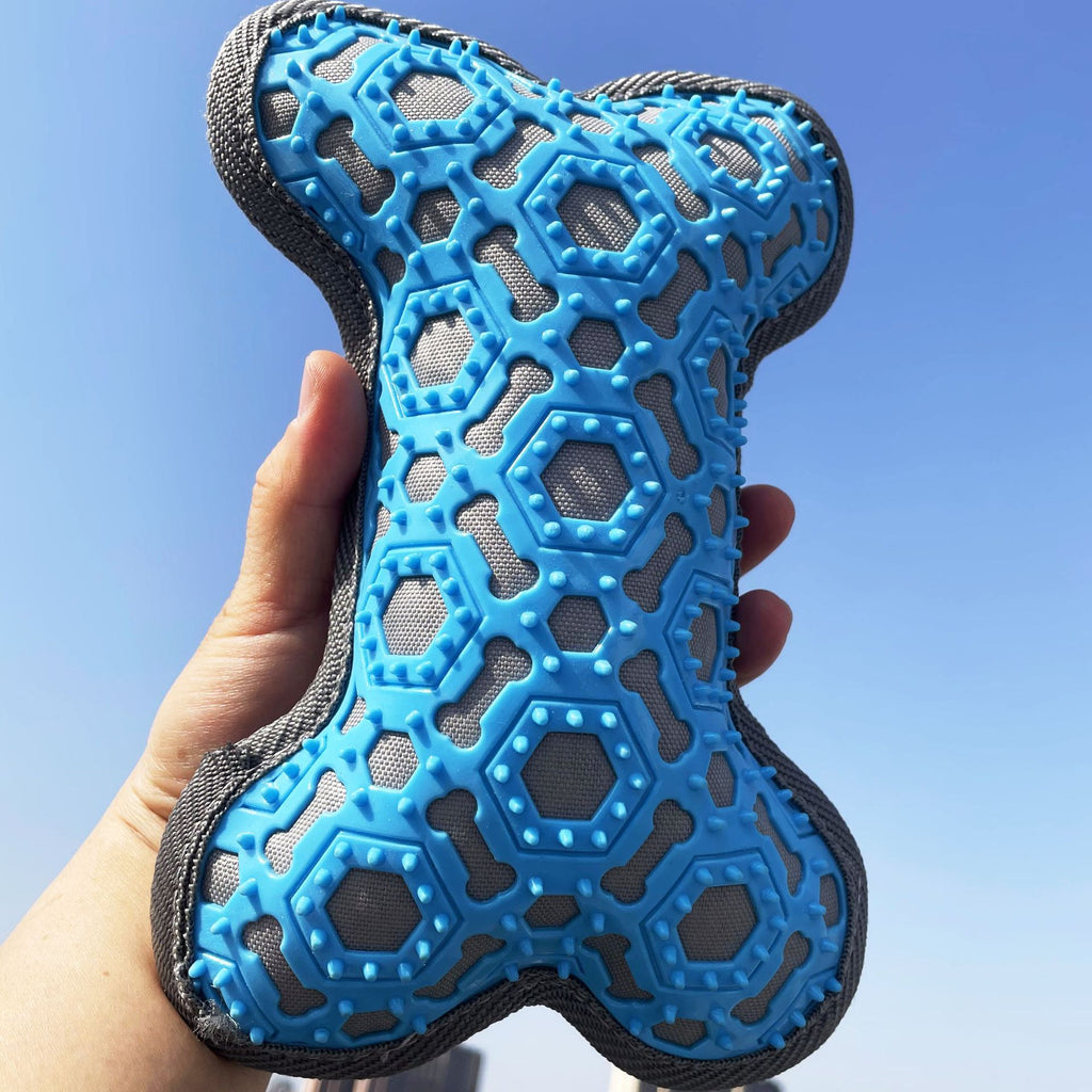 Juguete para Perro Mascota con Forma Hueso y Sonido Resistente a Mordeduras Varios Colores