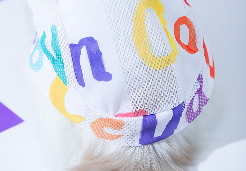 Ropa para Gato Bonito Chaleco Letras de Colores
