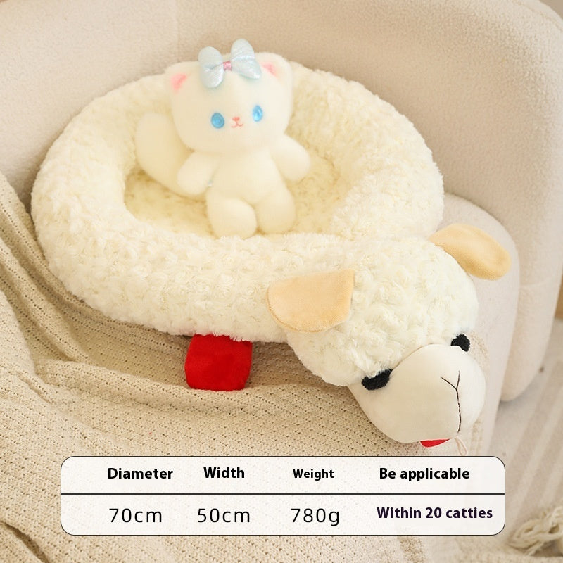 Colchón Universal Cuatro Estaciones Nido de Peluche para Perro y Gato.