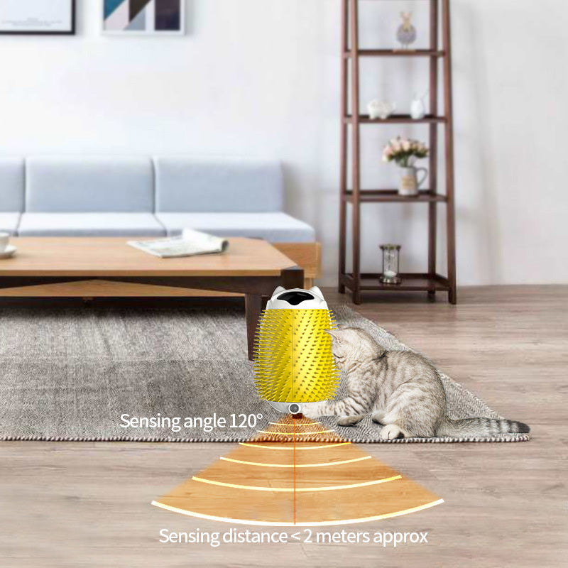 Juguete Cepillo de Pelo Masajeador Laser para Mascota Gato