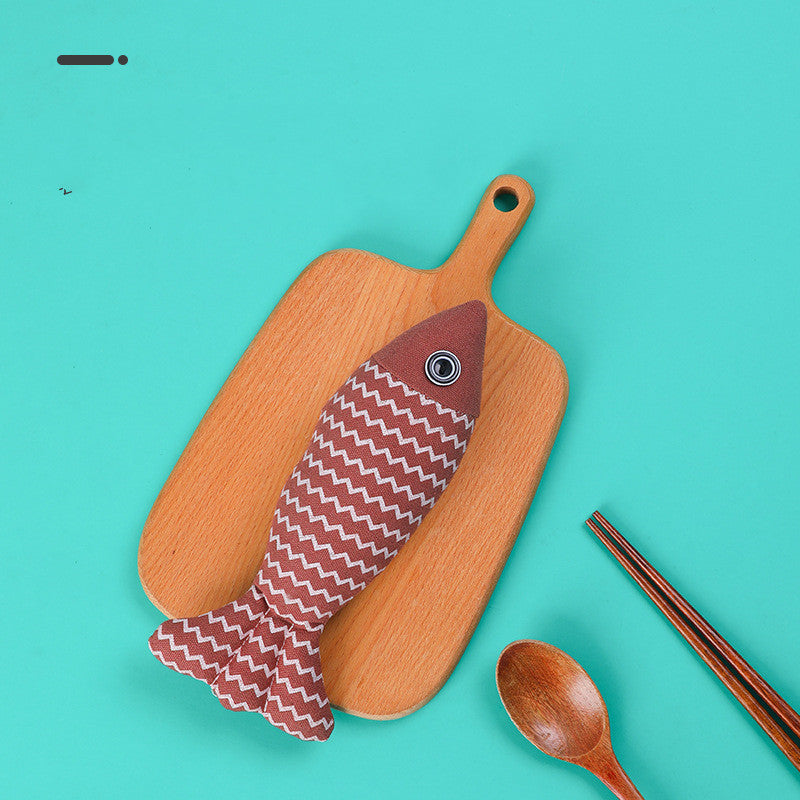 Pez de Juguete Peluche para Gato, Lino