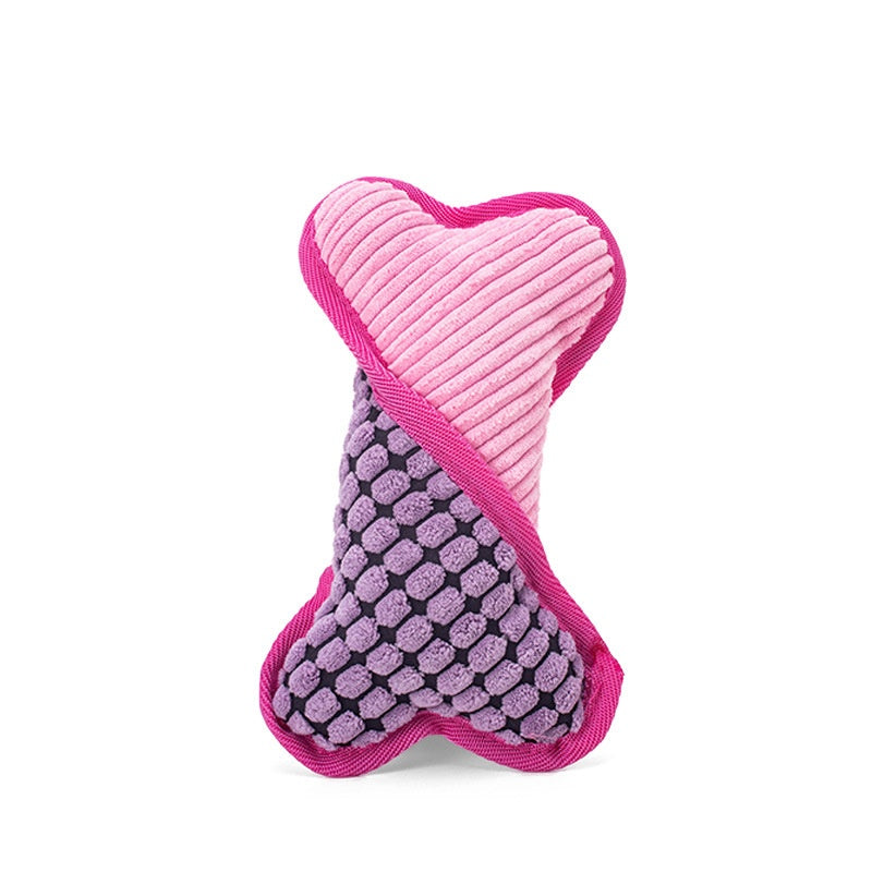 Juguete Hueso de Peluche con Sonido para Perro y Gato