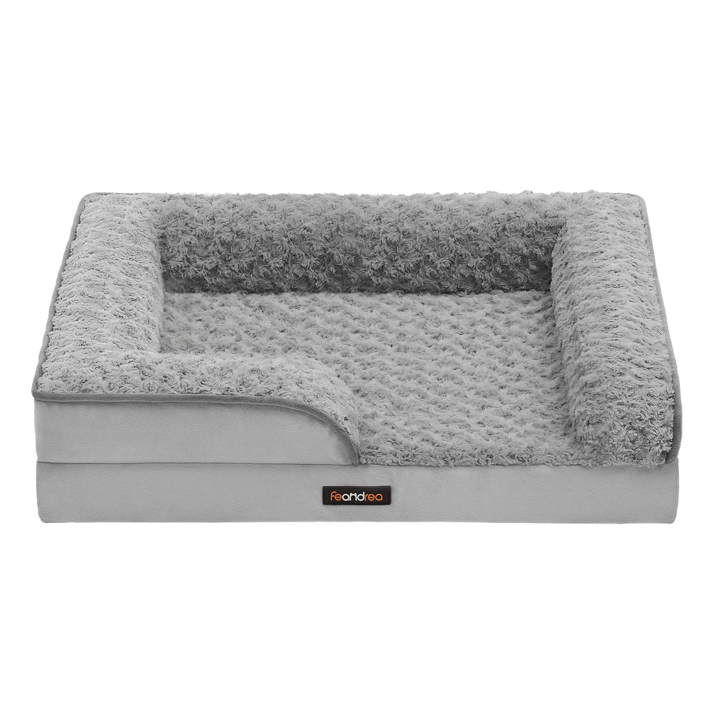Cama ortopédica Feandrea para perros medianos, sofá cama de espuma viscoelástica para perros