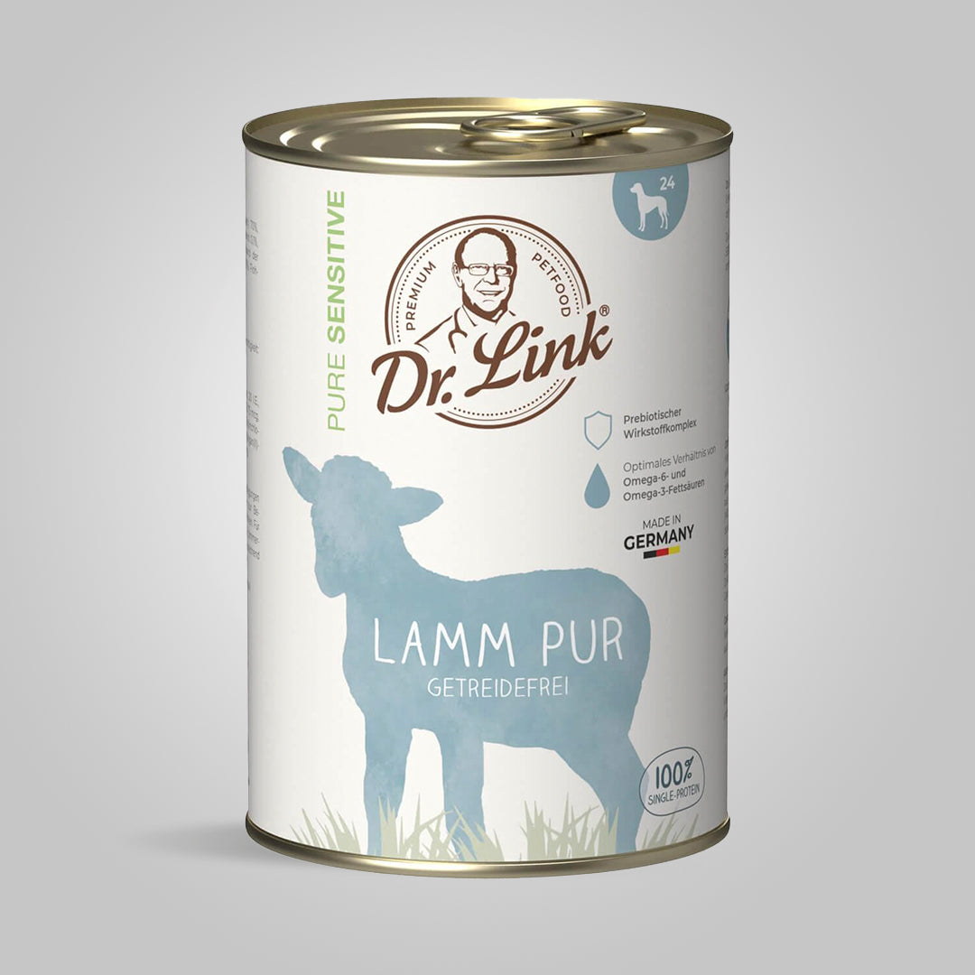 Lata de Comida Cocinada Carne de Cordero 100% Natural para Perro