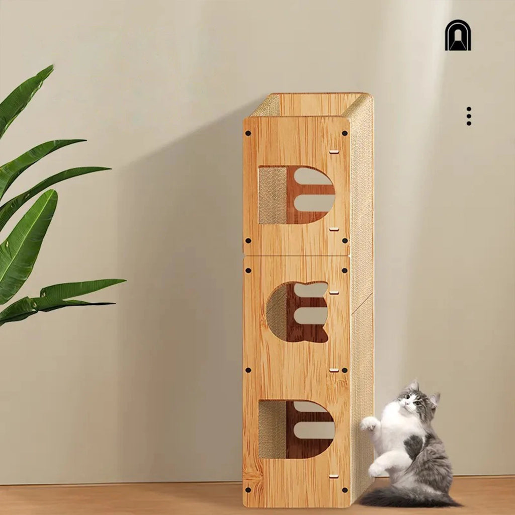 Túnel para gatos, rascador, resistente, multiusos, ideal para regalar a gatitos. Juguete interactivo para gatos.