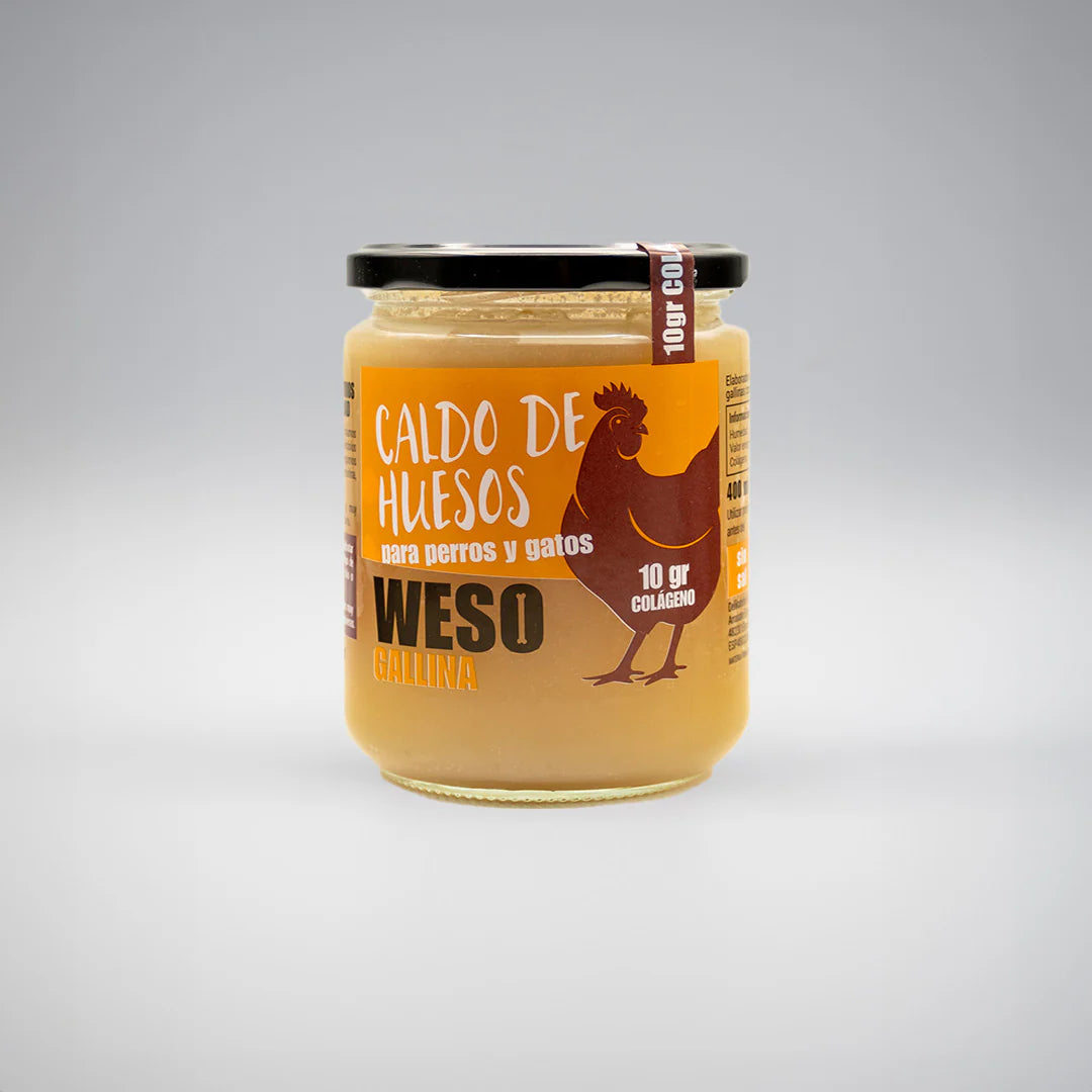Caldo de Huesos de Gallina Colágeno para Articulaciones para Perro y Gato