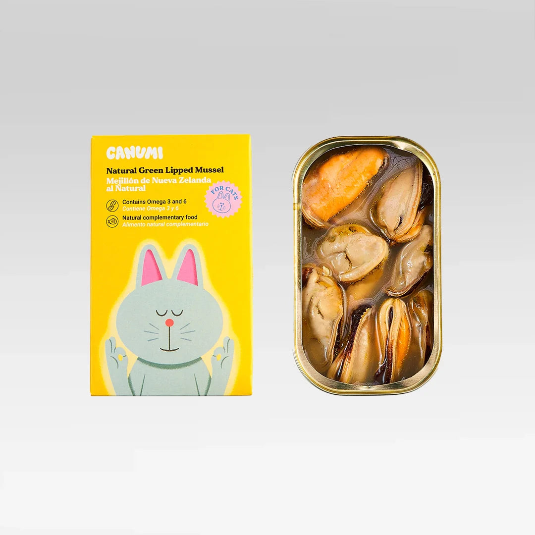 Conserva de Pescado Natural Mejillón de Labio Verde de Nueva Zelanda para Gato Condroprotector natural